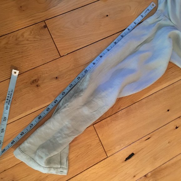 Powder Blue Semi Sheer Tunic Blouse - Picture 12 of 14